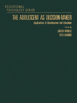 cover image of The Adolescent as Decision-Maker